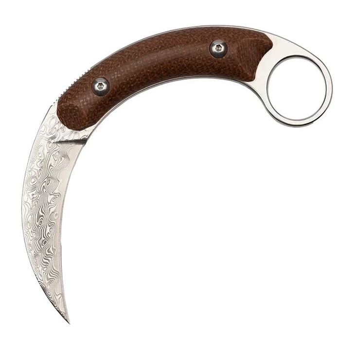 Nóż Karambit ze stali damasceńskiej TAKOMA N-955